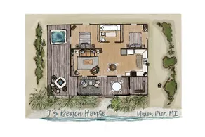 J’s Beach House: Hot Tub & short walk to beach! - Image 3
