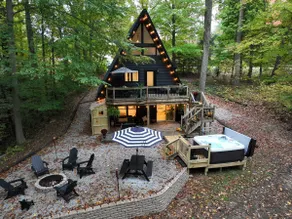 Walker Getaway | A-Frame•Hot Tub•Decks•Lake•Hiking - Image 2