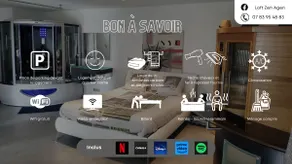 Loft Zen SPA Balneo Parking Gratuit Sauna Hammam Billard - Image 3