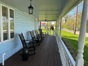 Private lakeside patio with firepit & dock. - Image 5