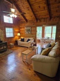 Riverfront Log Cabin w/ Hottub near West Jefferson - Image 5