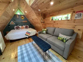 A-Frame Camp Cabin 7 w/ Bathhouse - Image 5
