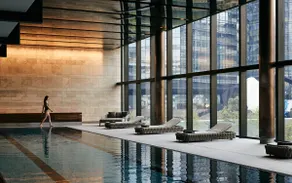 Contemporary Elegance w Serene Views, Pool & Gym - Image 5