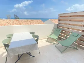 T3 sea view for 6 pers. Beach on foot and pool - Image 5
