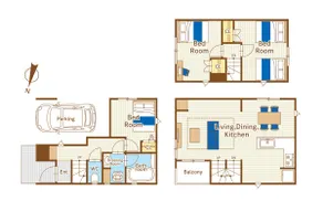 [2023 New Construction] 3-story 3LDK house for rent/parking lot/89㎡/maximum 11 people/5 beds/near Kameari Station - Image 4