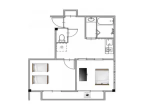 QU302 Airport Direct | Tokyo New Building 2 Bedroom Apartment 3B | Sleeps 4 | Direct to City Center | Bring Your Bag - Image 3