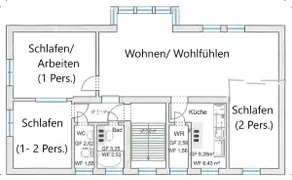 Quiet accommodation for 1- 4.5 people. - Image 5