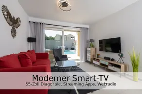 Villa Falco für Familien, bis 6 Personen, 3 Schlafzimmer mit Bad en Suite, Pool mit Loungebereich, Grillterrasse, schnellem Wlan, 2 Parkplätze, - Image 5