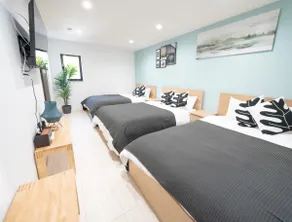 BBQs allowed even in rainy weather! BBQ rental available! Sauna and hot tub included! 3BD2BA kitchen, spacious 115㎡ living area, suitable for parties - Image 5