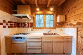 Natural log house nestled in the serene mountains - Image 5
