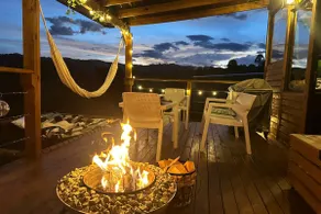 Wooden cabin chalet with fireplace - Image 5