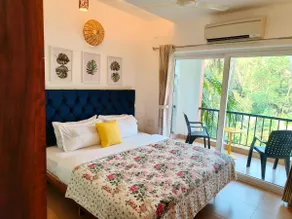 1 BHK modern apartment with pool in Arpora - Image 4