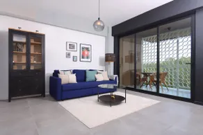 Modern 1BR Balcony & Pool in Flats at The Village - Image 2