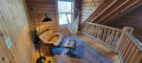 Modern Log Home + Container in Middle of Forest - Image 4