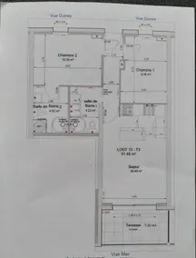 New, 3 mm beach, Parking, South terrace, 4/6 people - Image 3