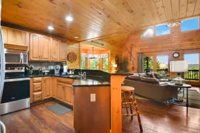 Sleeps 16 W/ Mountain View! Firepit & Hot tub - Image 3