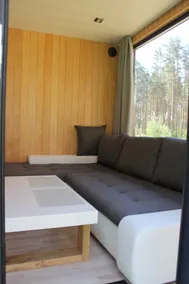Mini-house with sauna overlooking pine forest - Image 3