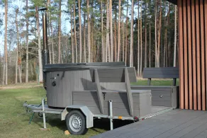 Mini-house with sauna overlooking pine forest - Image 4