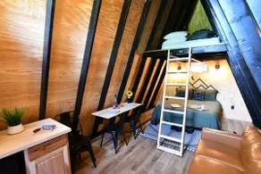 Cozy A-Frame Retreat | Firepit & Queen Bed - Image 4