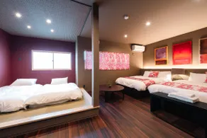 85㎡ Private House | Up to 6 people, 2 double beds & 2 Japanese futons | 6 minutes walk to Kinobori Shrine | Room Fire - Image 3