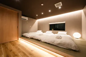 Private room with sauna | 1 building | 4 futon sets | 5 min walk from Kotohira Station | 1 hour from Kurashiki | 60㎡ | Room Wood - Image 2