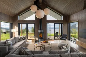 Fjordview Design Lodge • Panoramic Views & Sauna - Image 2
