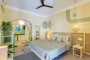 Green View 1BR with Pool 1min Walk to Morjim Beach - Image 2