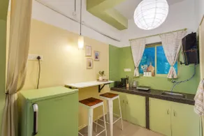 Green View 1BR with Pool 1min Walk to Morjim Beach - Image 5