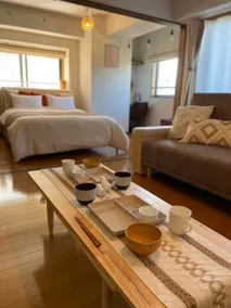 5-minute walk from Kagoshima Chuo Station / Relaxing room with a bohemian style / Spacious 40 m² / Up to 6 people - Image 5