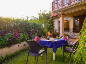 1BHK Villa W/ Balcony, Garden & Hills Views - Image 3
