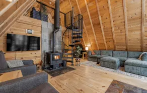 Mountain A-Frame Getaway | Game Room + Hot Tub - Image 5