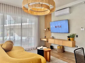 M1- Ground floor terrace with access to the zigzag pool - Image 4