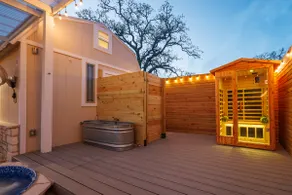 Secluded Luxury Couples cabin Sauna Pool - Image 3