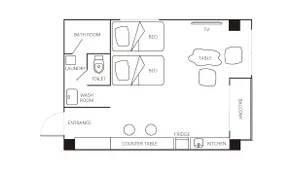 [4th floor bliss/43㎡/No smoking] Healing space in the center of the city | Maximum 2 guests - Image 5