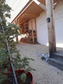 Small wooden chalet in VOIRON, terrace, view. - Image 3