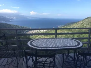 A spectacular view! Relax on the sea-view terrace / Scandinavian log house with hot spring & fireplace - Image 3