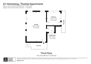 Appartement Thamel (Thamel à 5 min à pied, 1 chambre) 3ème étage - Image 2