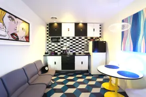 Mod Pop-Art Pad in Silver Lake, Balcony with Park View - Image 3