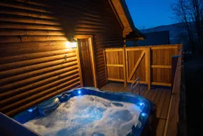 Queen Cabin - Hot Tub, A/C, King bed, Shower-for-2 - Image 2