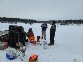 Chain of Lakes lakefront with Ice Fishing - Image 2
