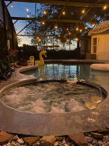 Pool + Heated spa Family friendly King suite Oasis - Image 4
