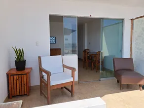 Terrace with a nice ocean view | San Bartolo Apartment - Image 5