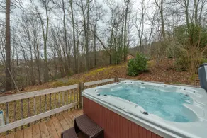 Convenient Log Home: View, Hot Tub, Water Feature! - Image 3