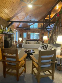 Two Lakes Lodge - Large Cozy Cabin on 2 Lakes with Private Beach and 10 acres! - Image 4