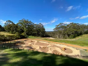 Mountain top forest, bike track, stunning vista - Image 2