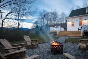 Roxbury private 3BR w/ fire-pit, sweeping Mt views- 5 wooded acres. Near Skiing! - Image 4