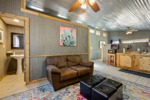 Romantic cabin @The Blanco - Hot Tub - Deck View - Image 5