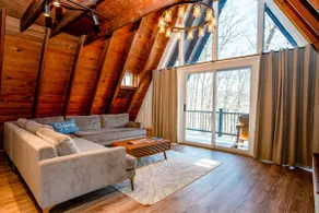 Lake Glenwood A-Frame Cabin stunning views, fire pit, game room, Pet Friendly - Image 2