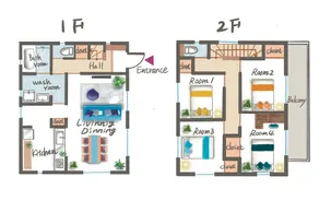 3 min walk to sea, 1 bath, 2 toilets, 3 parking - Image 3