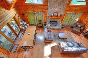 5BR Log Cabin • Hot Tub, Game Room, Yard & Firepit - Image 3
